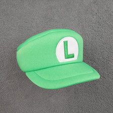 Super Nintendo Luigi Foam Green Hat Cap Universal Studios Costume Cosplay OSFM