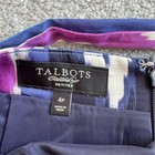 / Talbots Cotton Blend Pencil Skirt Tribal Ikat Print Belted Summer US 4P — photo 2