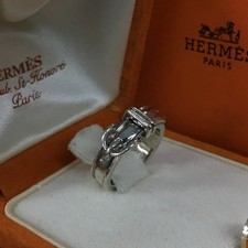 Anello EGA HERMES Ceinture oro 750/argento 925 4,5 g ISO misura:49*/ZA0227