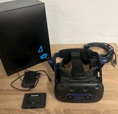 HTC Vive Pro 2 VR-Headset mit Kabeln & Link Box