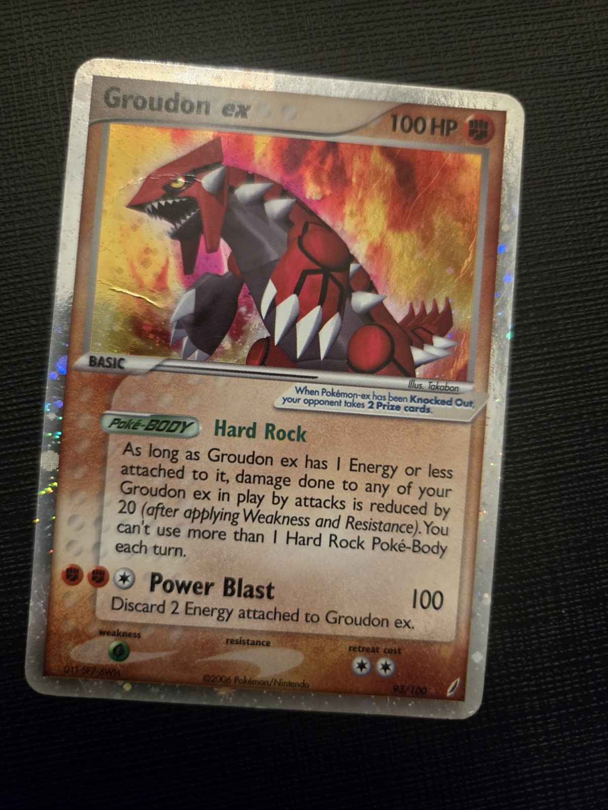 Groudon ex 93/100 Crystal Guardians Holo