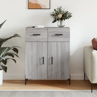 Sideboard Sonoma Grau 69,5X34X90 Cm Holzwerkstoff Wohnzimmer