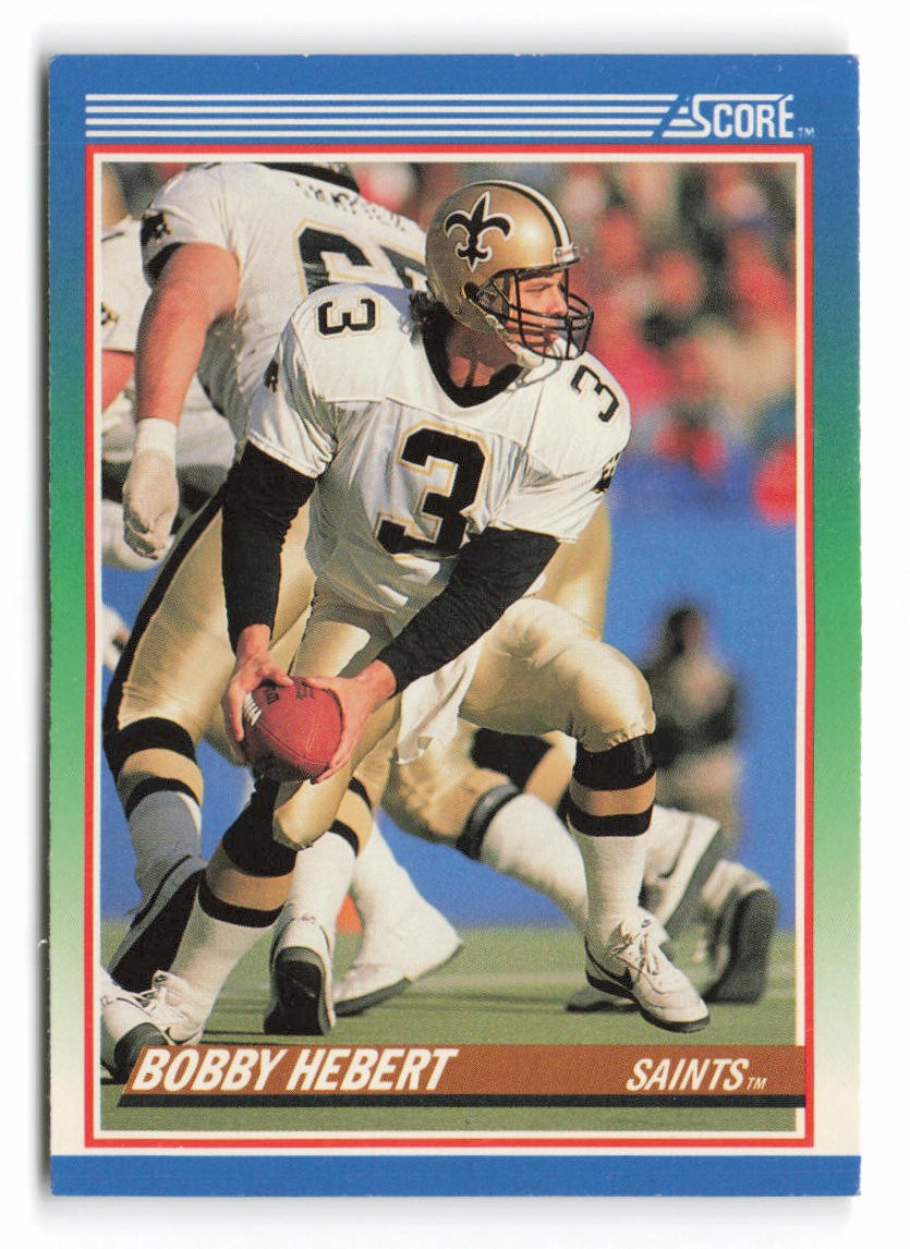 1990 Score Bobby Hebert #69 New Orleans Saints