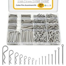 SVLING Cotter Pin Assortment Kit 283 Pcs, 304 Stainless Steel 16 Sizes Cotter...