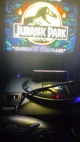 Sega Genesis Model 1 Video Game Console 1601 & Jurasic Park game Tested & Works!