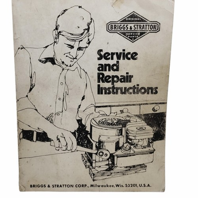 #ad 1975 Briggs amp; Stratton Service and Repair Instructions Engines Vintage Paperback $10.99