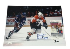 Brian Propp Flyers Autographed/Signed w/inscr 11x14 Photo JSA COA