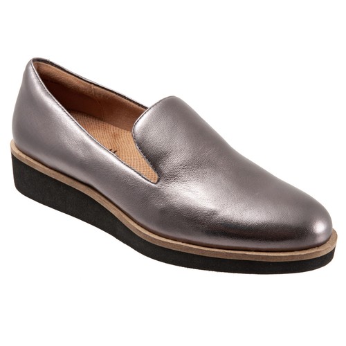 Softwalk Westport S2011-033 Womens Gray Leather Slip On Loafer Flats Shoes 5 - Bild 2 von 8
