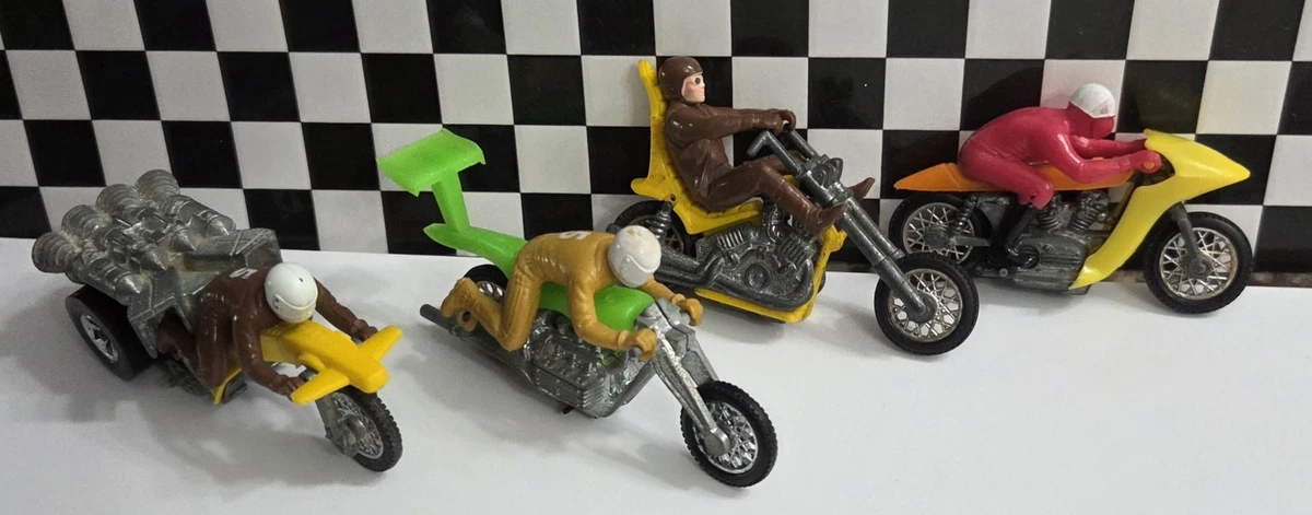 Hot Wheels Hot Wheels RRRumblers MOTOR⑩ 1970s Hot Wheels Mattel RRRumblers Red Torque Chop w/ Rider