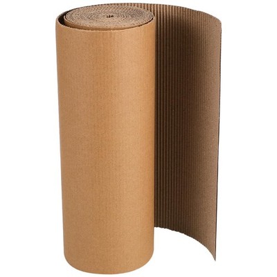 12x197 In Single Face Craft Paper Corrugated Cardboard Roll Wrap Sheets