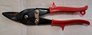 PITTSBURGH Aviation Snip - Left Cut Regular Tin Cutting Shears with Forged Blade