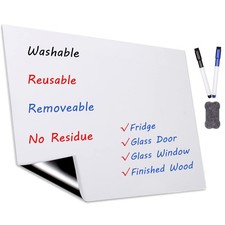 Dry Erase Whiteboard Sticker for Fridge, 16.5 11.7in 16.5x11.7 inches, White