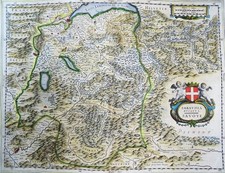 France, Suisse, Savoy, Grenoble, Annecy, Genève... W. Blaeu, 1635, Sabaudia Duca