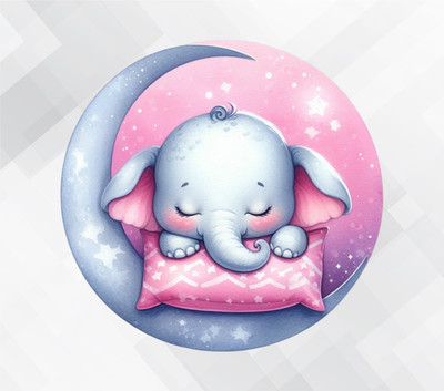 Schlafender Elefant Wand Vinyl Aufkleber Sticker TM873