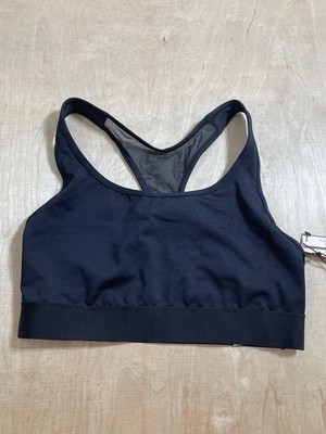 Victoria's Secret Sports Bra Womens  Racerback  Sz Small Black NWT