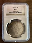 1885-O Morgan Silver Dollar. NGC MS63. Blast White Gem. " Beautiful "