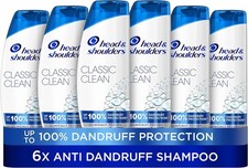 Image of Head & Shoulders Classic Clean Dandruff Shampoo Pack of 6 ( 6 x 250 ml)
