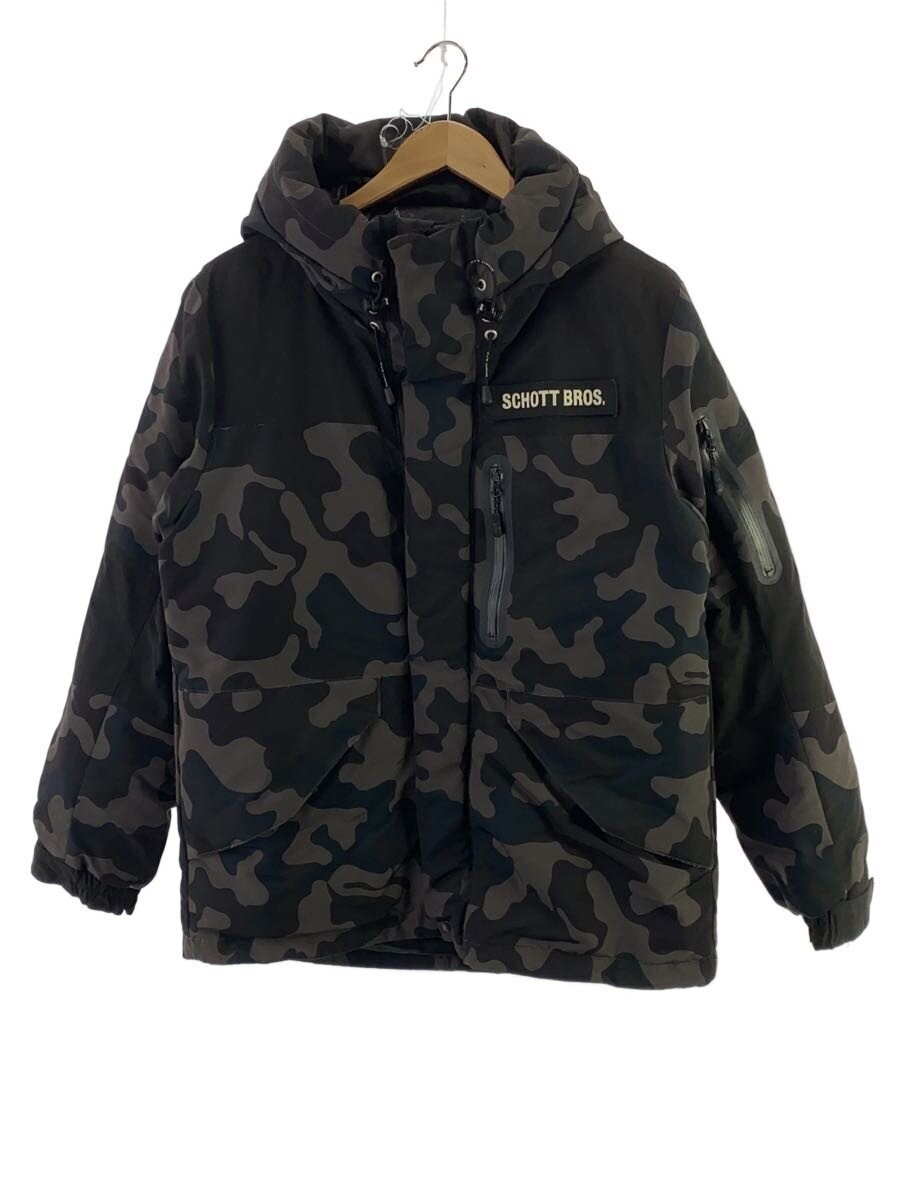 Schott Down Jacket M Polyester Camouflage Khaki - image 1