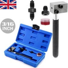 Handheld Brake Line Flaring Tool 3/16" SAE Brake Pipe Double Flaring Tool Kit