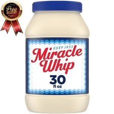 Miracle Whip Mayo-Style Dressing   Keto  Low Carb Friendly, 30 fl oz Jar