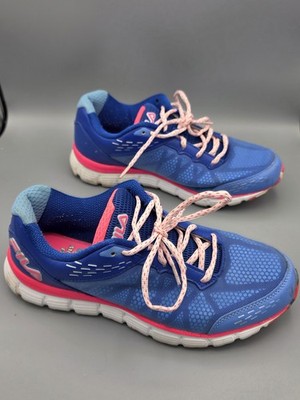 Fila Cool Max Women's Sneakers Size 10 Memory Foam Blue Hot Pink 5SR20449-466