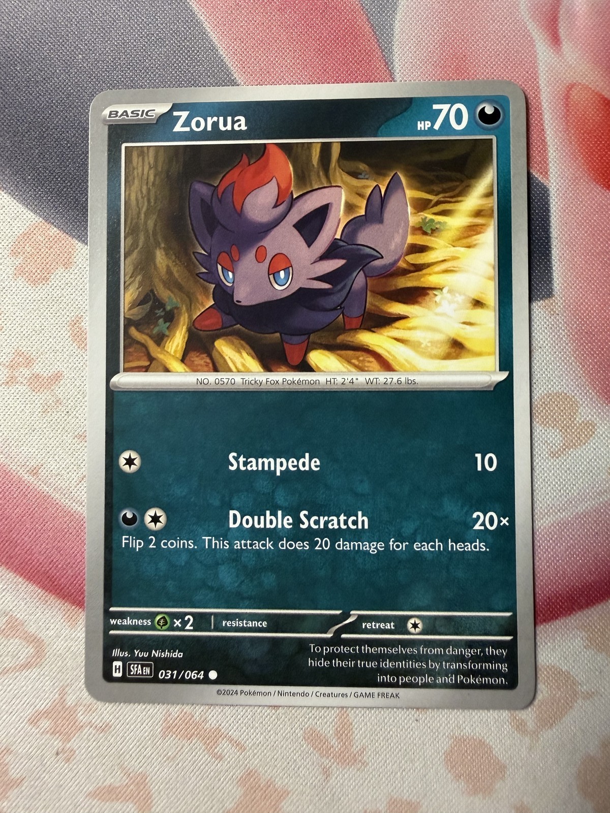 Zorua - Common SV: Shrouded Fable 031/064 NM English