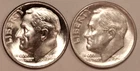 (2) Roosevelt Dimes - 1948D(BU) 1948P(AU) - #4184E FREE SHIPPING