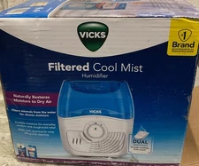 🪼 Vicks Filtered Cool Mist Humidifier VEV400V 1.1 Gal-24 HR Run👍GREAT CONDTION