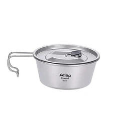 Sierra Cup Bowl Pot Titanium Folding Bowl Cookware 520ML for Outdoor 350ML