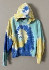 Polo Ralph Lauren Womens Spiral Tie Dye Relaxed Hoodie Sweatshirt Small