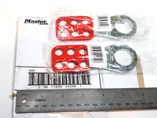 (2 Pack) MASTER LOCK 420 MULTI LOCK STEEL LOCKOUT HASP 1" (25MM) JAW CLEARANCE