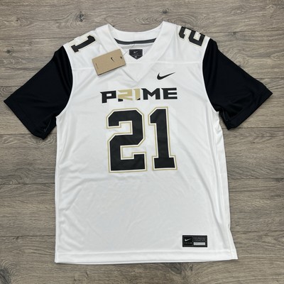Nike Prime Sadeur Sanders Jersey Sz Medium Mens White Prime 2.0 #21 Football