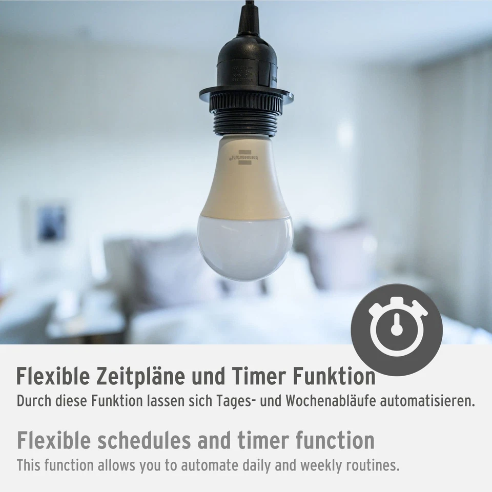 Connect WLAN LED Glühbirne SB 800 E27 Kompatibel mit Alexa und Google Assista... - Bild 3 von 4