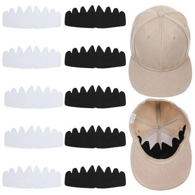 10 Pcs Hat Shaper Insert Hat Sweat Liner Reusable Baseball Cap Shape Liners