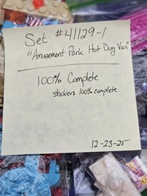 Lego Friends 41129 Hot Dog Food Truck & Photo Booth COMPLETE w Minifigs + Manual