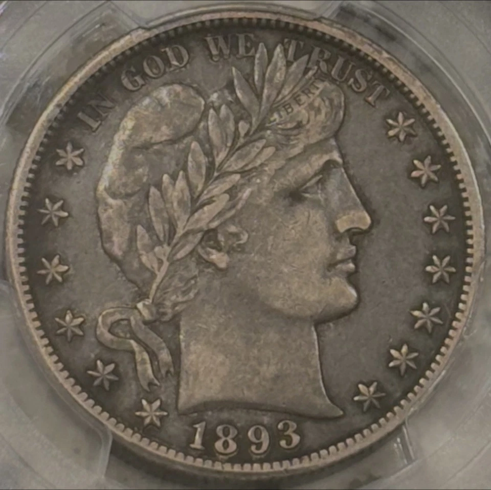 1893-O Barber Half Dollar 50c PCGS XF45 Original BETTER STRIKE 🔥 - Image 3 of 4