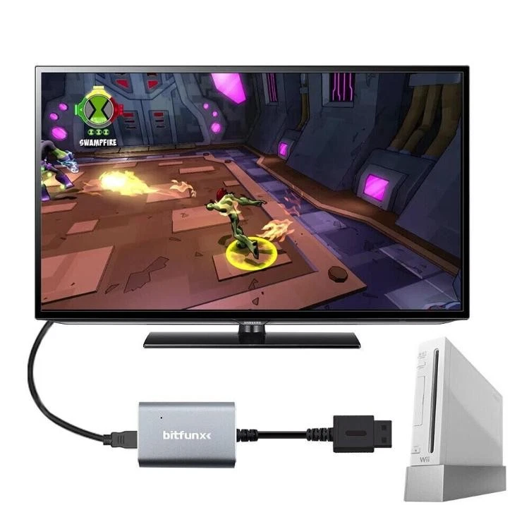 Plug For Nintendo Wii NTSC PAL Console Bitfunx HDMI Adapter 480i 480p 576i - Image 3 of 3
