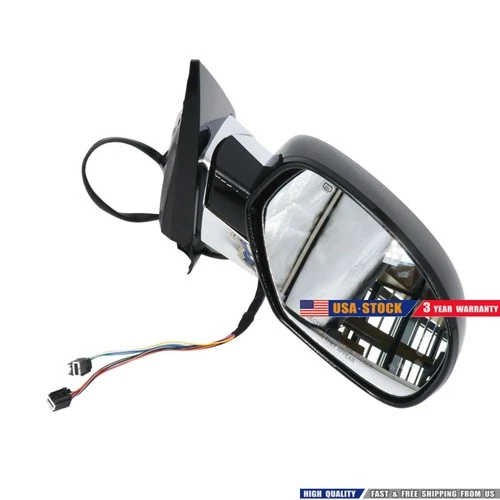 Door Mirror Passenger Side Power Fit For Cadillac Escalade/Escalade 2007-2014