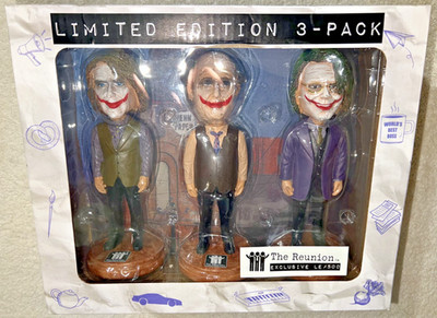 THE OFFICE REUNION BOBLEHEAD THE JOKER 3 PACK LIMITED EDITION 500 MADE **NEW**