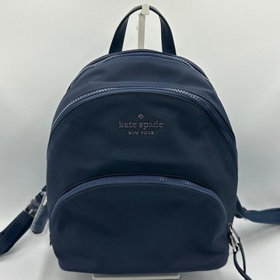 Kate Spade Karissa Mini Backpack Nightcap Navy Blue Nylon Preppy Minimal NWOT