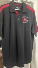 Youngstown State Penguins Polo Shirt Men L  Charles River Sport Brand 100% Poly