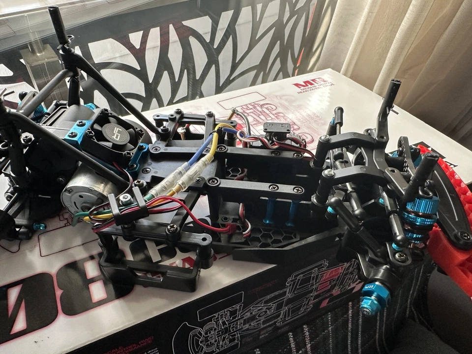 Tamiya M08 M-08 RWD roller with esc, motor and mods - Image 4 of 4