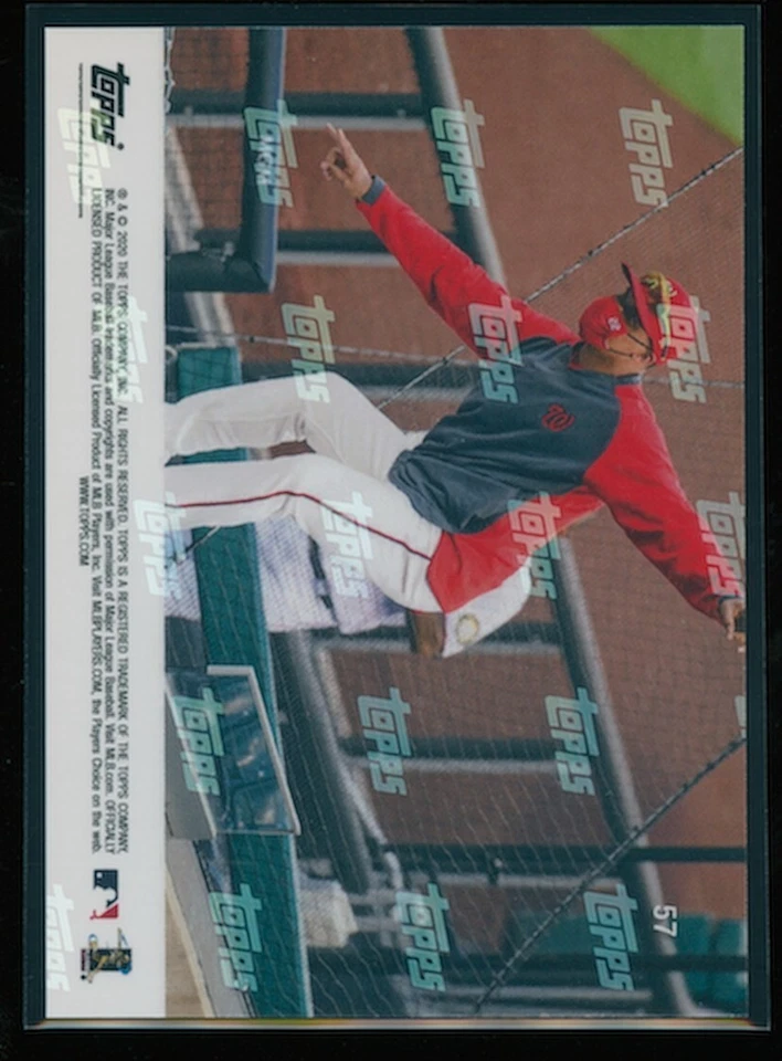 Juan Soto 2020 Topps Now Purple #57 21/25 - Image 2 of 2
