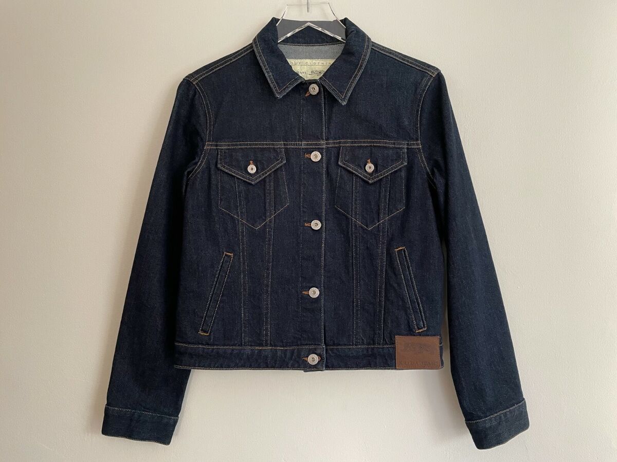 Vintage 90s Krizia Shrunken Denim Jean Jacket Stretch Cotton Vintage 90s Krizia Shrunken Denim Jean Jacket Stretch Cotton
