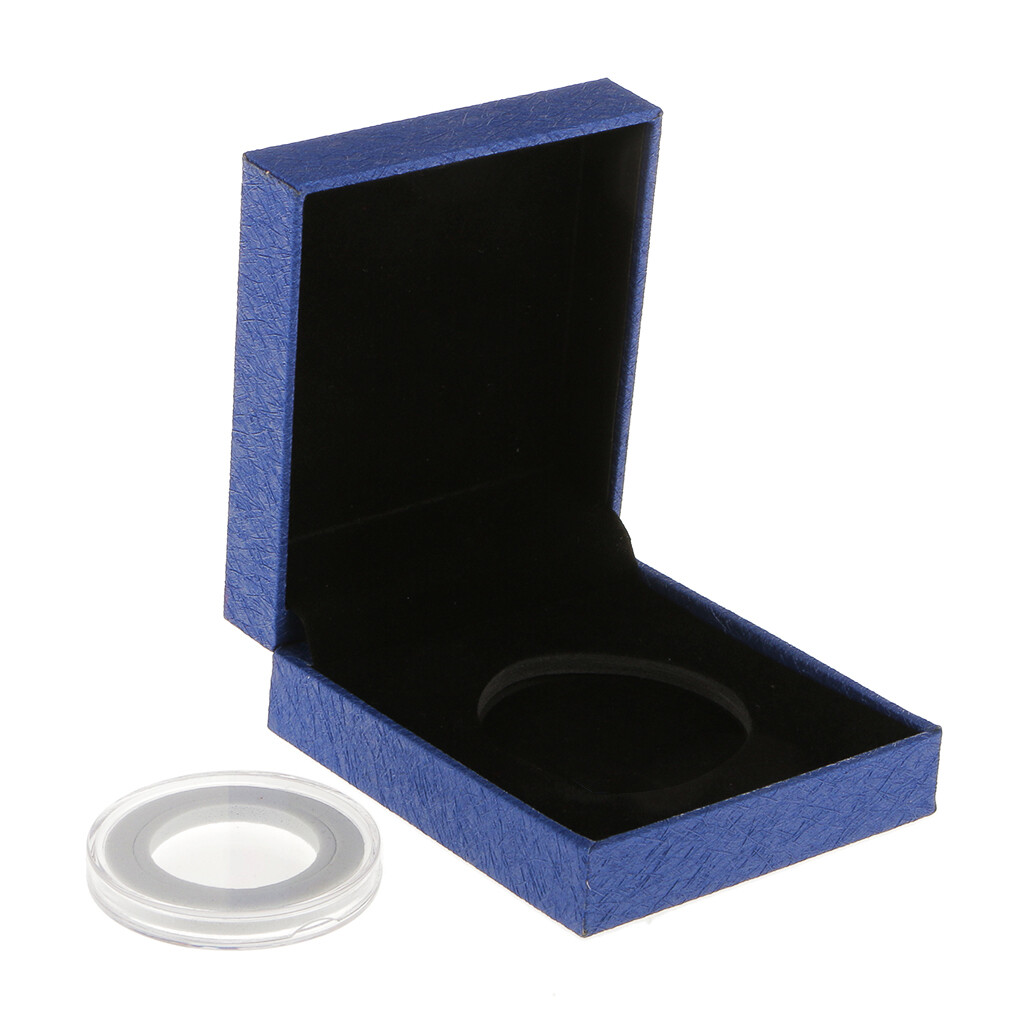 Fancy Single Coin Holder Display for 38MM Commemorative Coins Gift Box