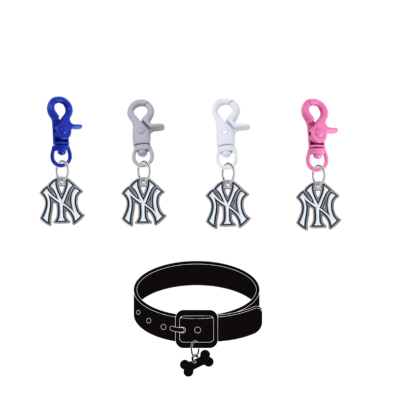 New York Yankees Pet Tag Collar Charm COLOR EDITION Baseball Dog Cat