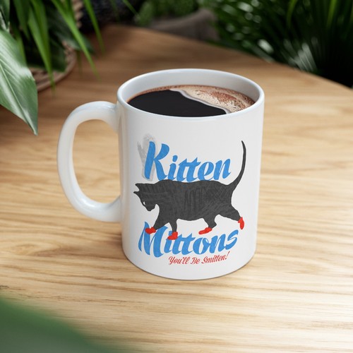 It's Always Sunny in Philadelphia Kitten Mittons 11oz Coffee Tea White Mug - Picture 2 of 3