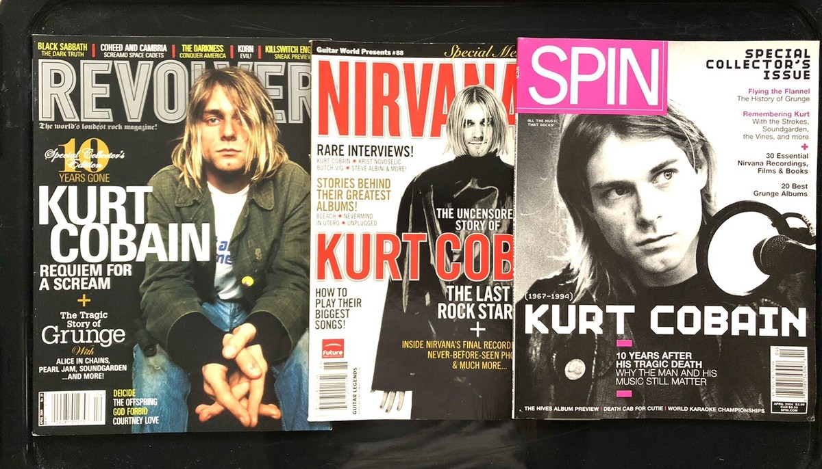 Set Of Collector's Nirvana Kurt Cobain Alternative Rock Band