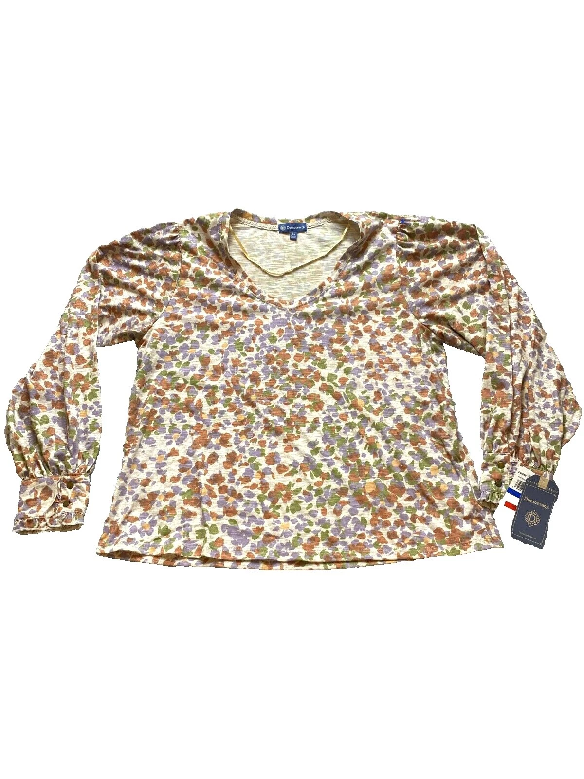 Tops floral marrón para Mujeres