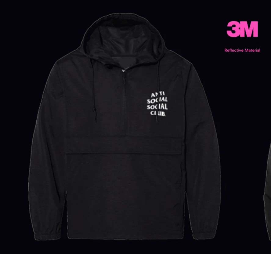 Anti Social Social Club ASSC - THE GHOST OF YOU AND ME - 3M Black